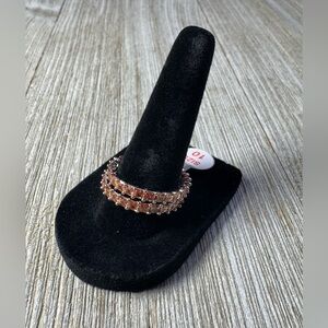 NEW Bomb Party Sterling Club Smokey Topaz Ring Size 10